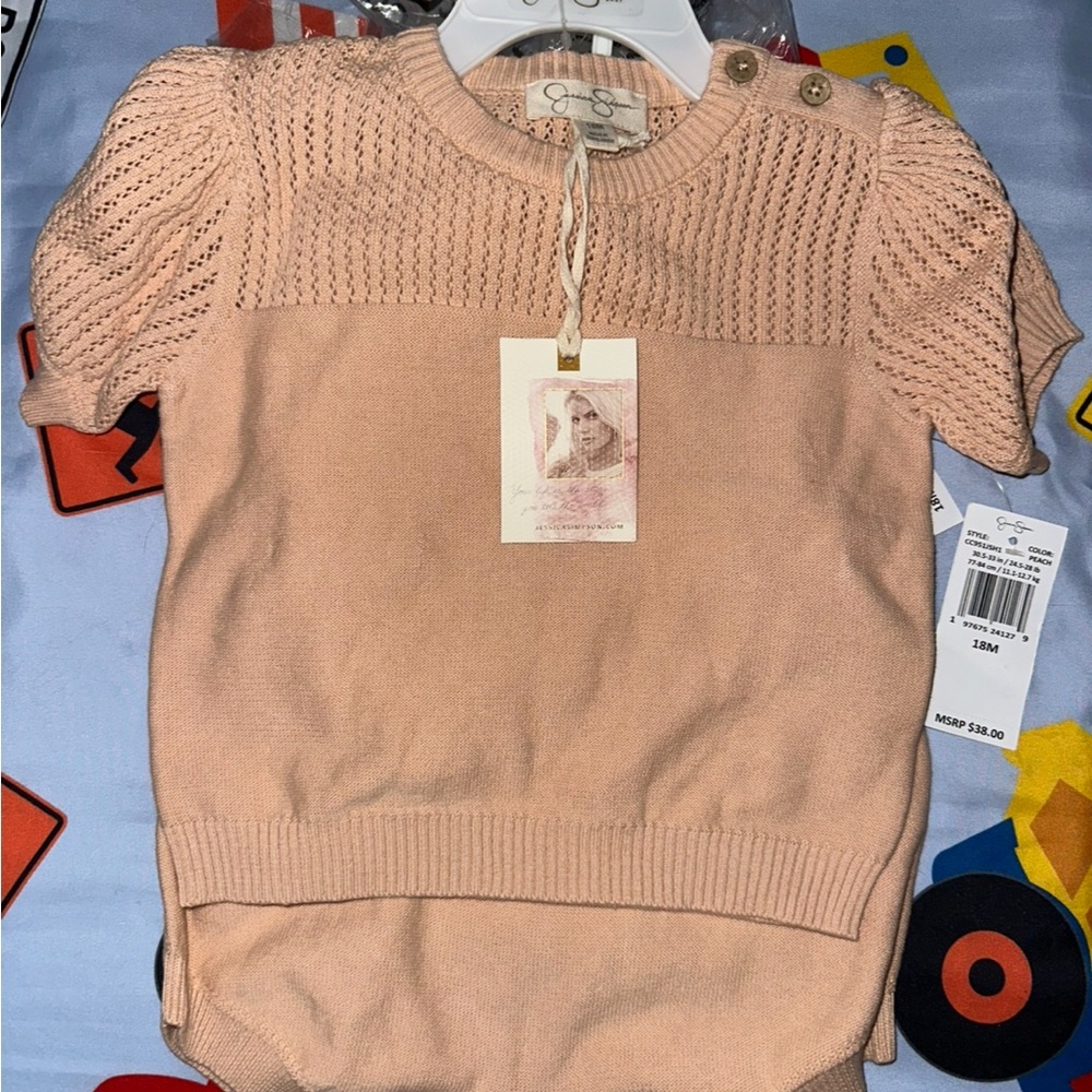 Jessica Simpson Toddler Knit Sweater & Shorts Set